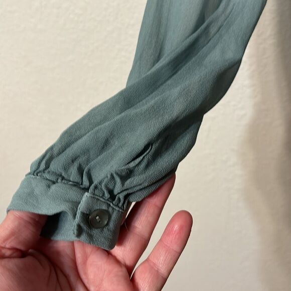 Young Fabulous & Broke Dip Dyed Ombre Wrap Top XS - Picture 6 of 7